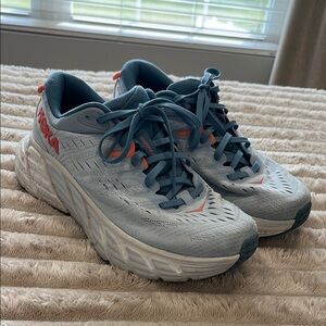 Hoka Light Blue Athletic Shoes